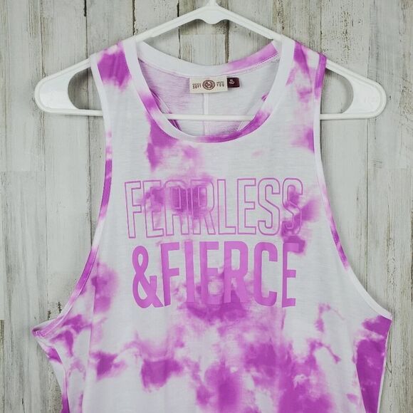 SO Tie Dye Twist Back Tank Top Size XL - Picture 4 of 9